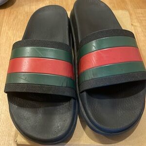 Gucci slides , black&red , size 11(44)eu